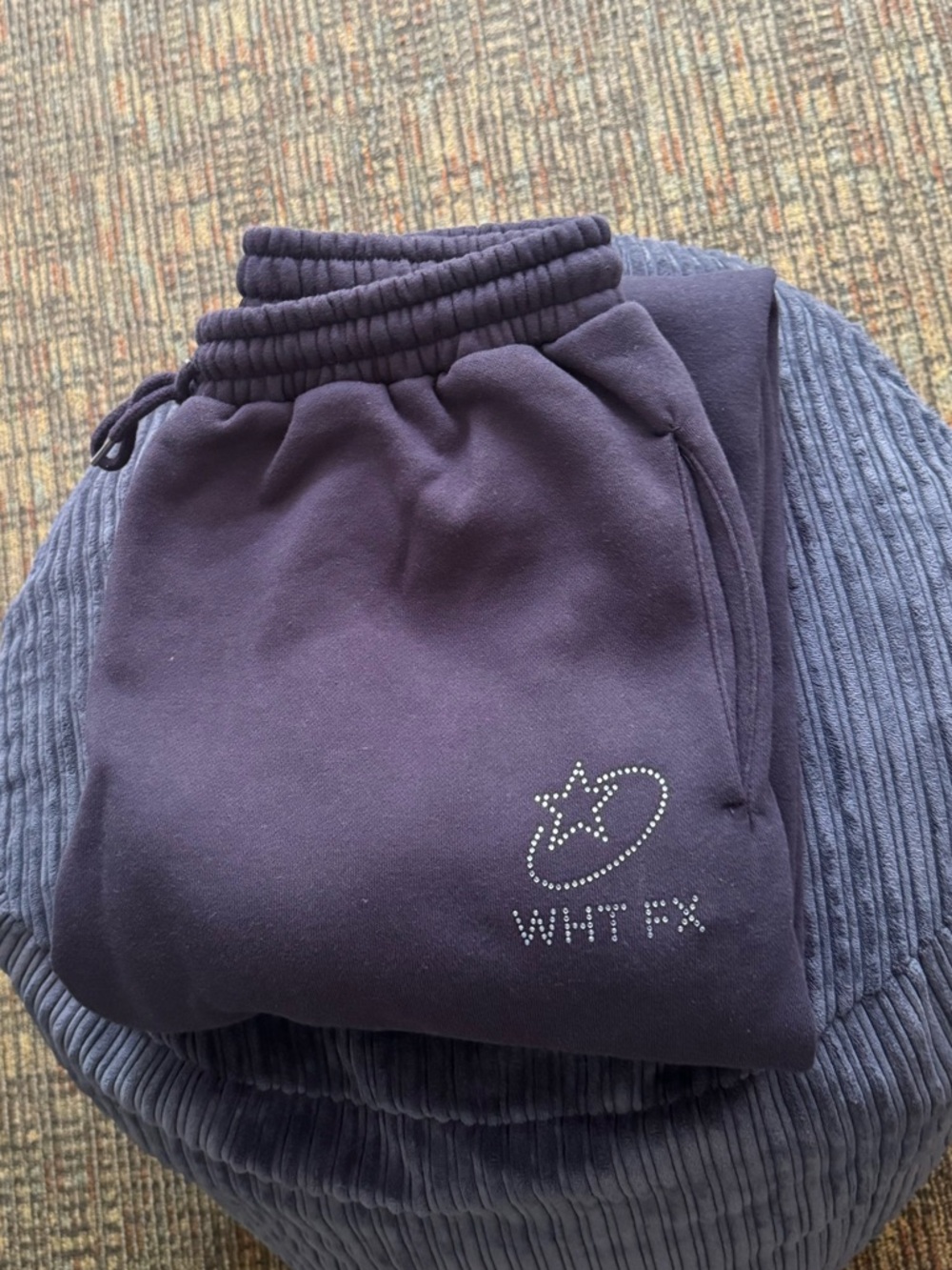 white fox sweatpants